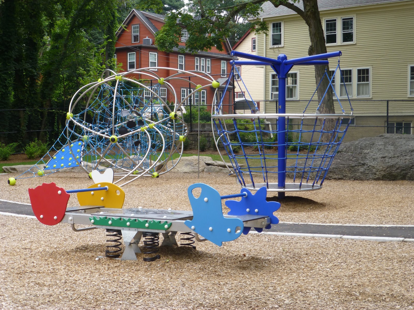 Visiting Brookline Playgrounds Clark Playground