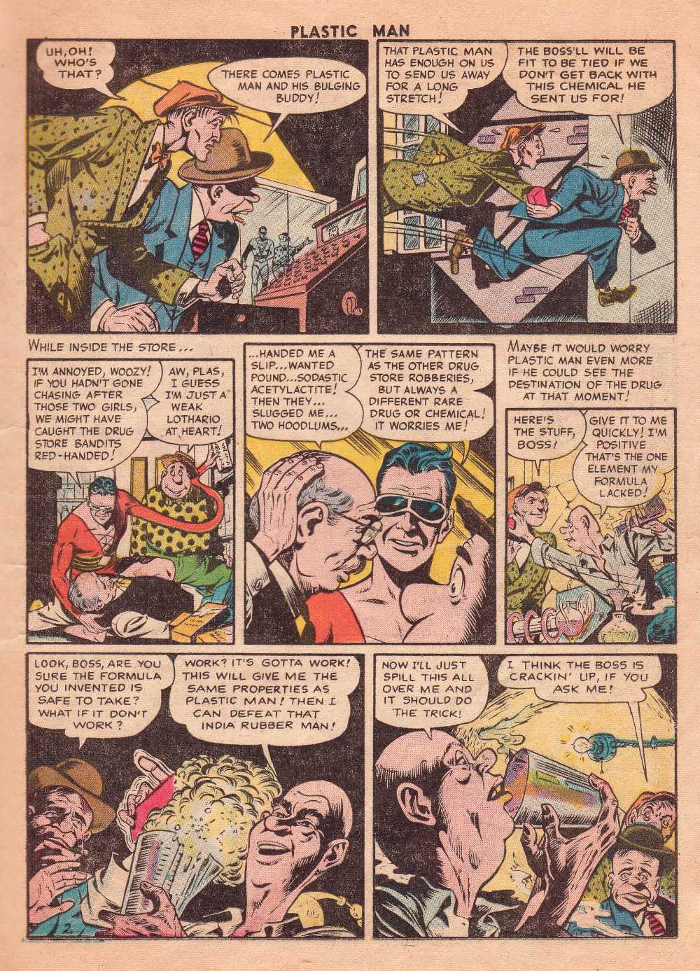 Read online Plastic Man (1943) comic -  Issue #60 - 13