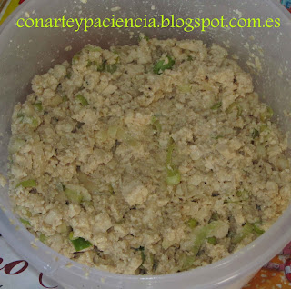 Hamburguesas de tofu con ajos tiernos y jengibre