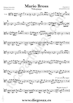 Super Mario Bros Theme Partitura fácil para Piano principiantes Easy Music Scores