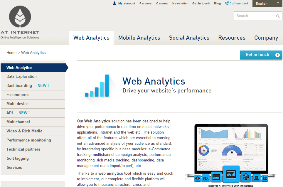 Track web. Social Analytics solutions.