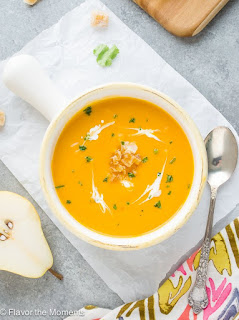 Meatless Monday Vegetarian Pear Recipes - Pear and Butternut Squash soup