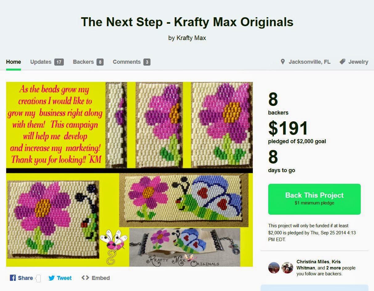 https://www.kickstarter.com/projects/609688641/the-next-step-krafty-max-originals