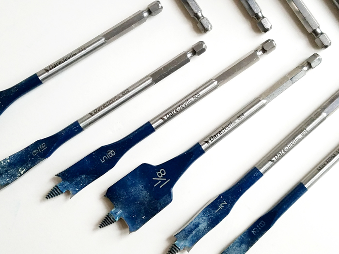 DIY Spade Bit Holder Remodelando la Casa