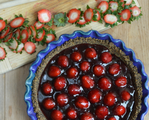 Fresh Strawberry Pie for #PieDayFriday ♥ KitchenParade.com
