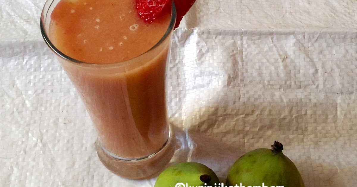 Fig and Strawberry Juice Fig Recipes Juice Recipes Kurinji Kathambam