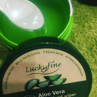 Mascarilla facial, aloe vera, mascarilla facial de aloe vera, luckyfine, 