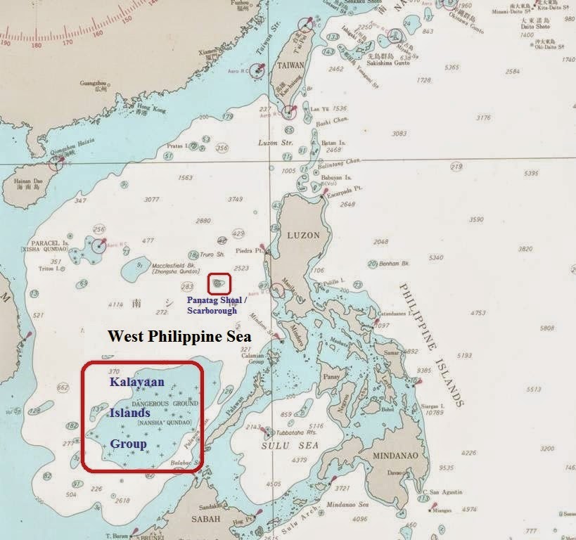 Филиппинское море карта