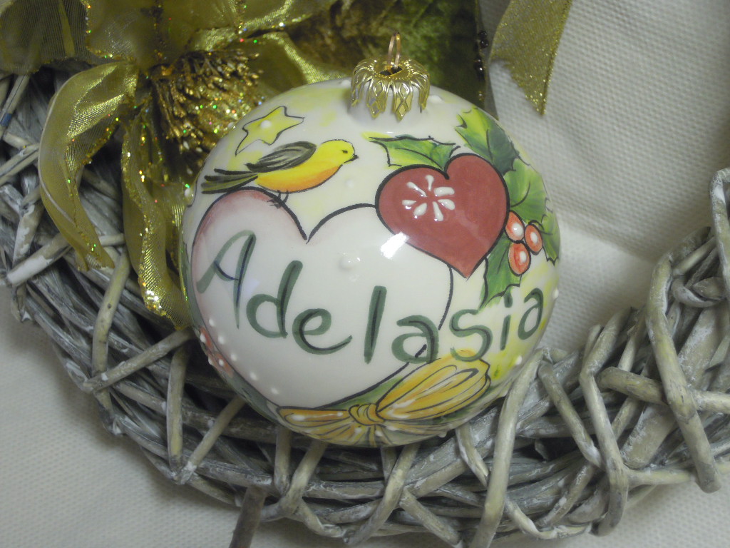 ceramica come mestiere: Palle di Natale da collezione. Pezzi unici.