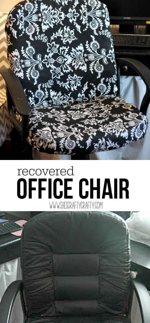 She's crafty How to recover a boring office chair