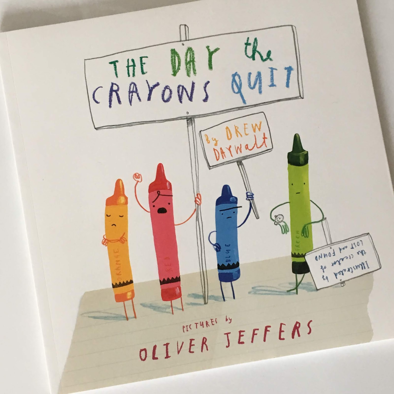Space On The Bookshelf Story Sack ‘The Day the Crayons Quit’ by Drew Dewalt & Oliver Jeffers
