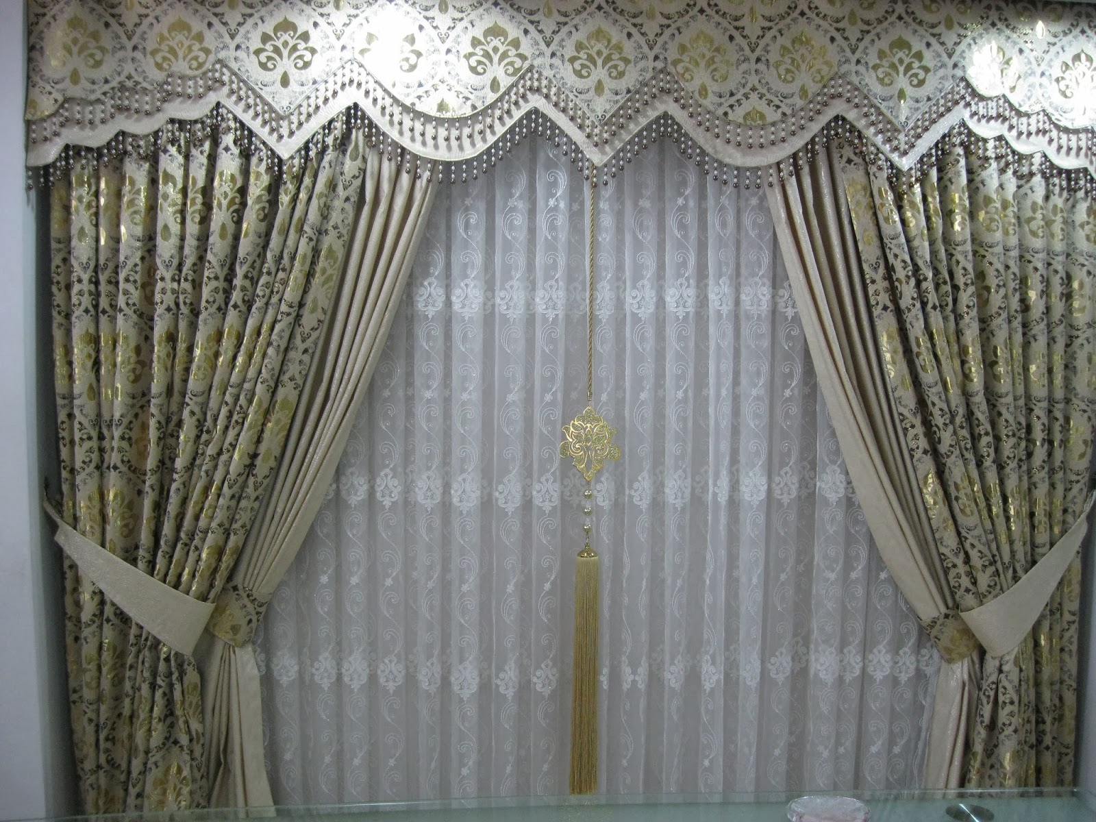 Damask Osmanli Perde Modeli Yeni Elif Perde