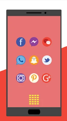 Aplikasi Minimal Color Icon Pack Pastel Android