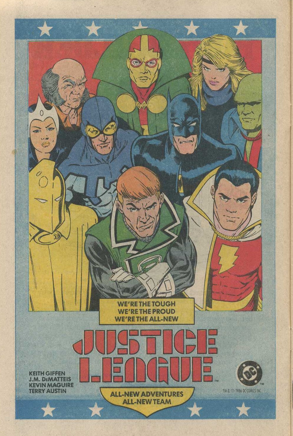 1987–1989 DC Comics Backing Boards