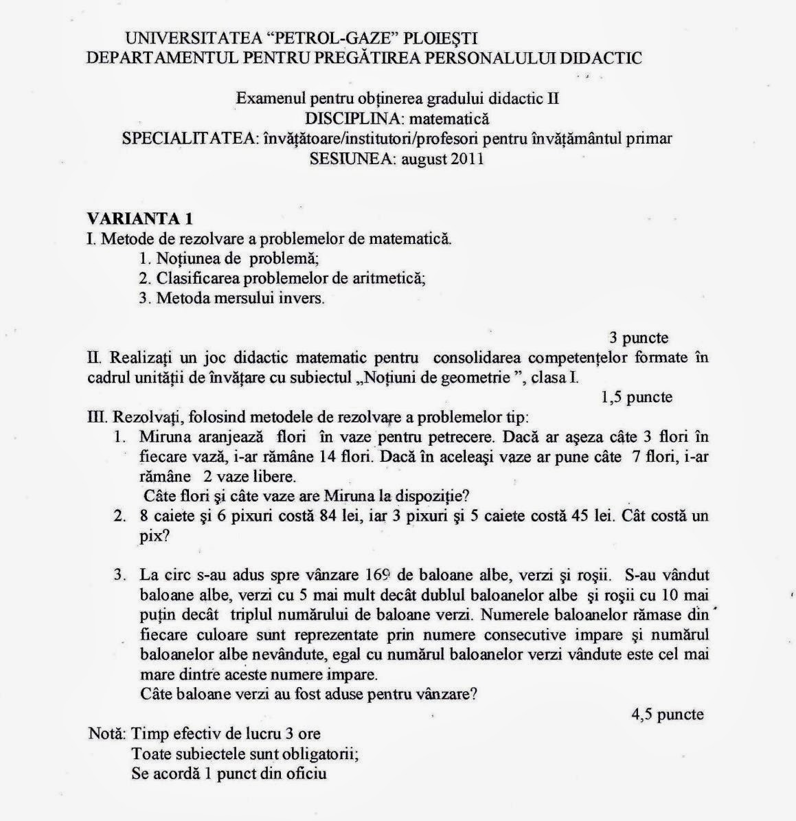 Titularizare Suplinire Definitivat Si Grade Didactice 2020 2013