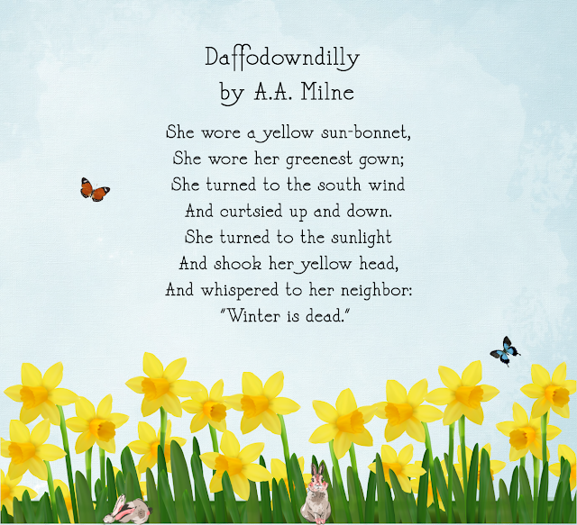 Randomly Reading Poetry Friday Daffodowndilly By A A Milne