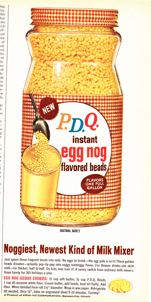UltraGross Instant Egg Nog Flavored Beads It's the noggiest!