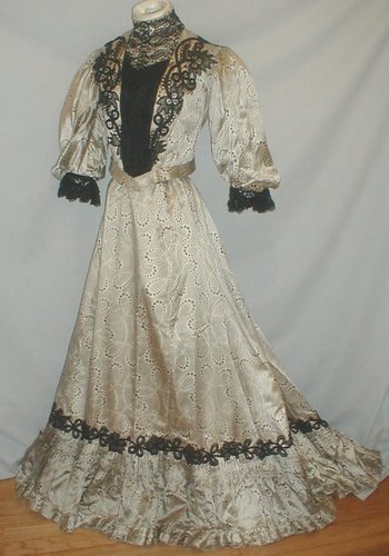 All The Pretty Dresses: Edwardian Dress in Silver and Black