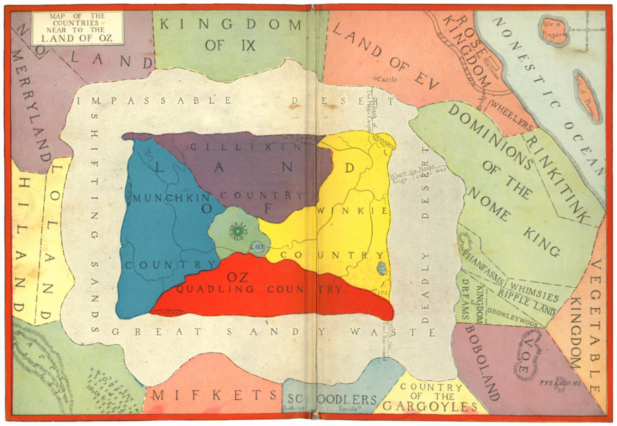 Hungry Tiger Talk: Map of Oz Monday - The Surrounding Countries