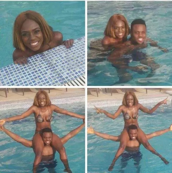 Beverly Osu In Pool With Ex BBA housemate