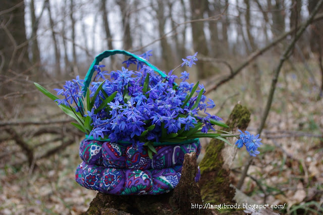 Корзинка с подснежниками и не только Корзинка с подснежниками и не только