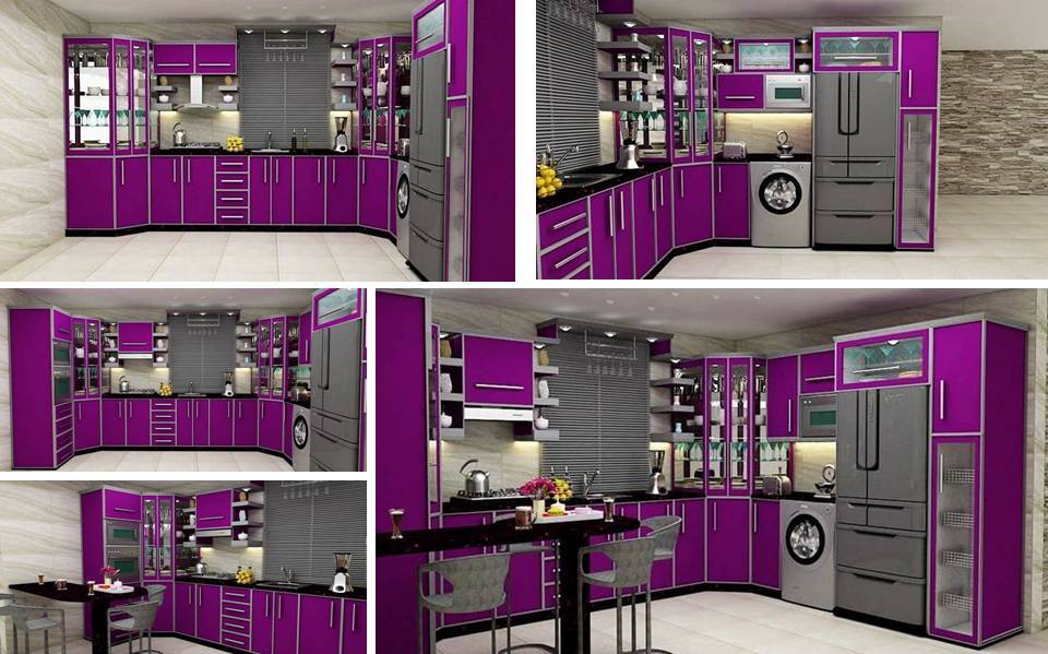 Max Purple Kitchen Cabinet Design Decor Units Max Purple Kitchen Cabinet Design