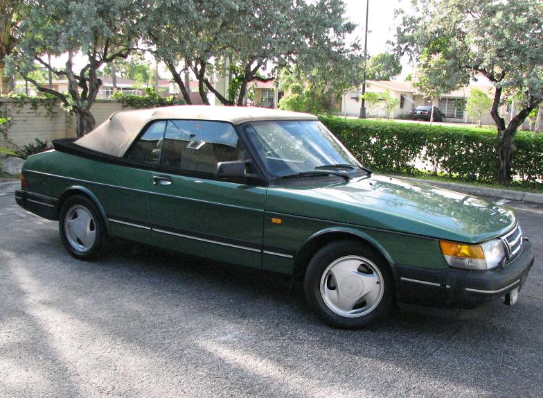 Just A Car Geek 1994 Saab 900 Turbo Green Saab 1 Jpg
