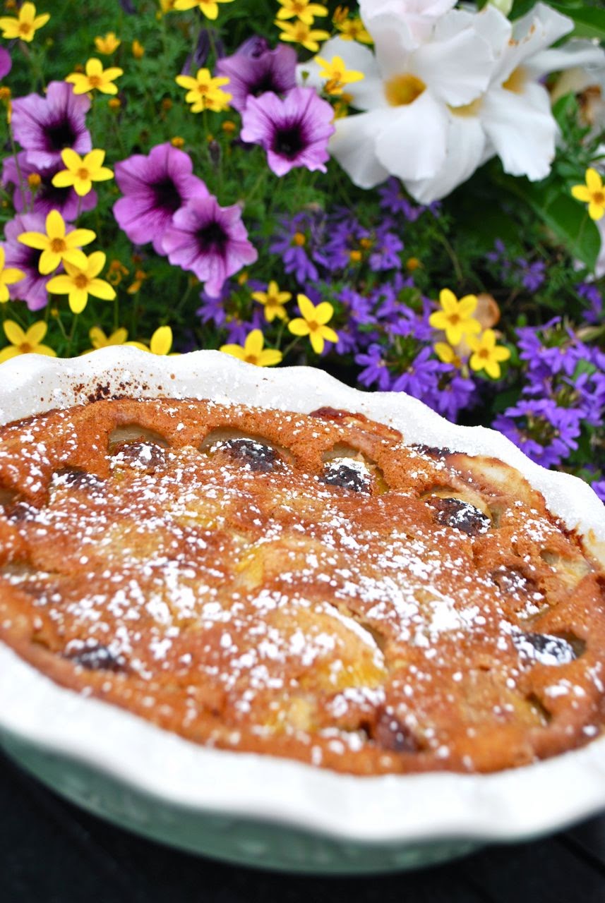 Scrumpdillyicious: Yellow &amp; Purple Plum Clafouti with Armagnac