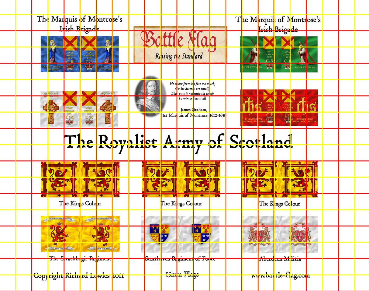 New 15mm ECW Scots Wargame Flags from Battle Flag |Battle Flag