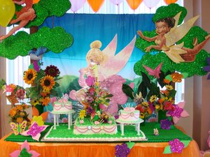 Decoracion Tinkerbell para Fiestas Infantiles, parte 4