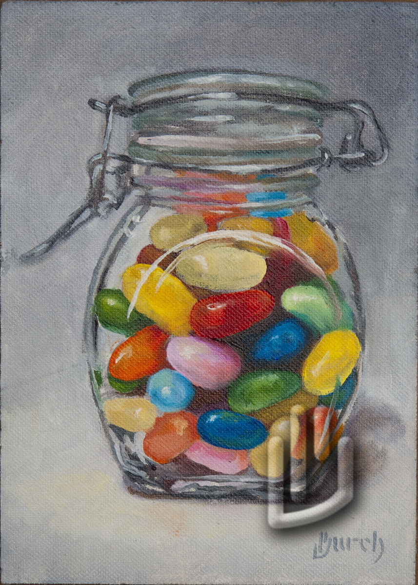 painting Jelly Bean Jar