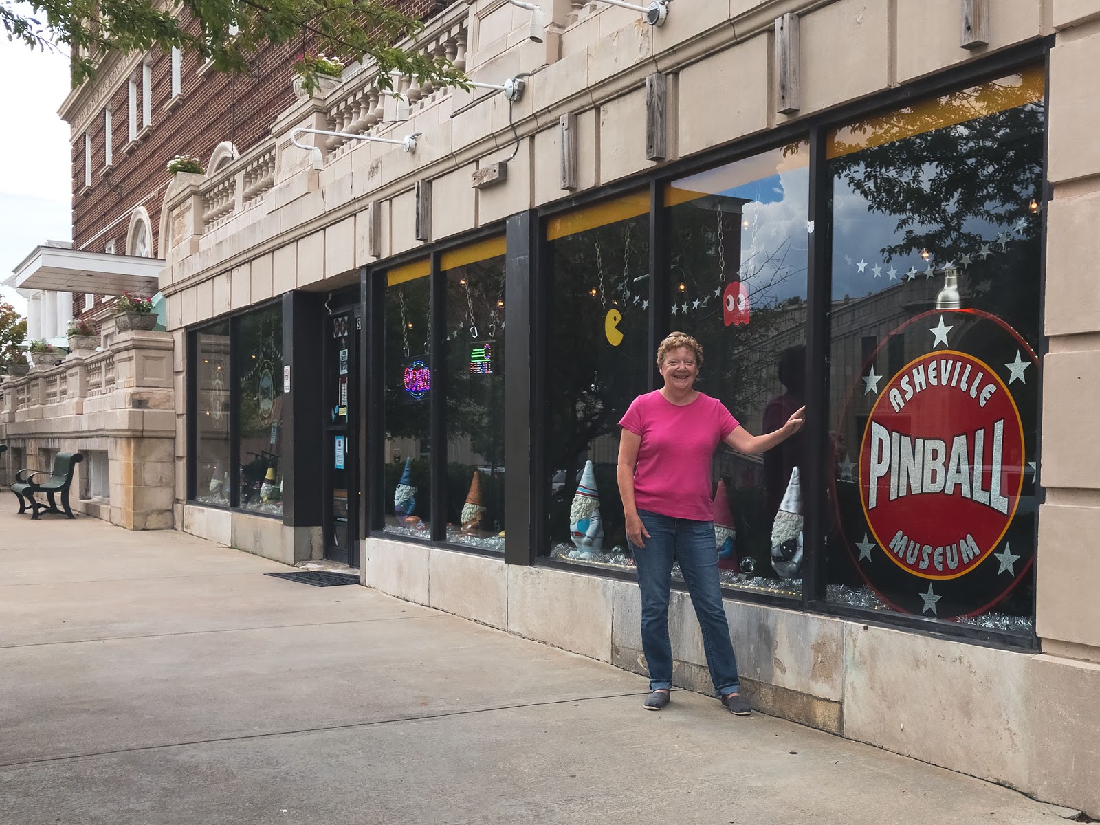 Bubba's Garage Playing Games at the Asheville Pinball Museum