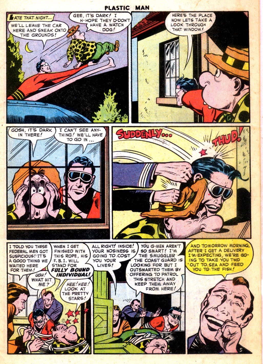 Read online Plastic Man (1943) comic -  Issue #54 - 7
