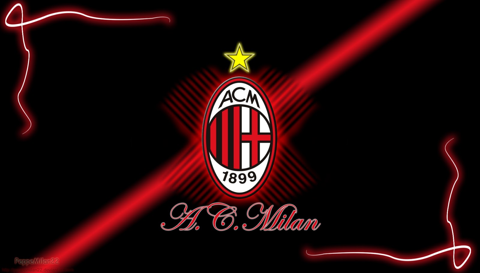 Soccer blog Ac Milan Logo Wallpaper