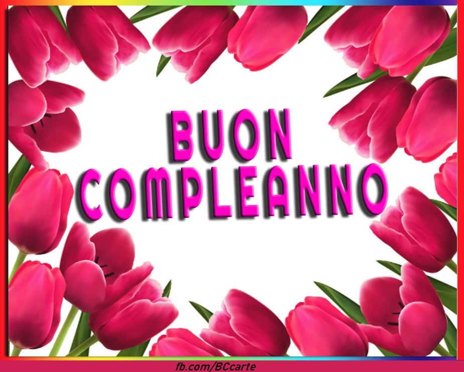 Biglietto Di Auguri Di Compleanno Con Fiori