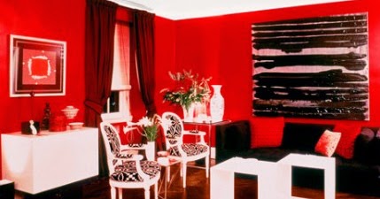 Cat Dalam Rumah Warna Merah