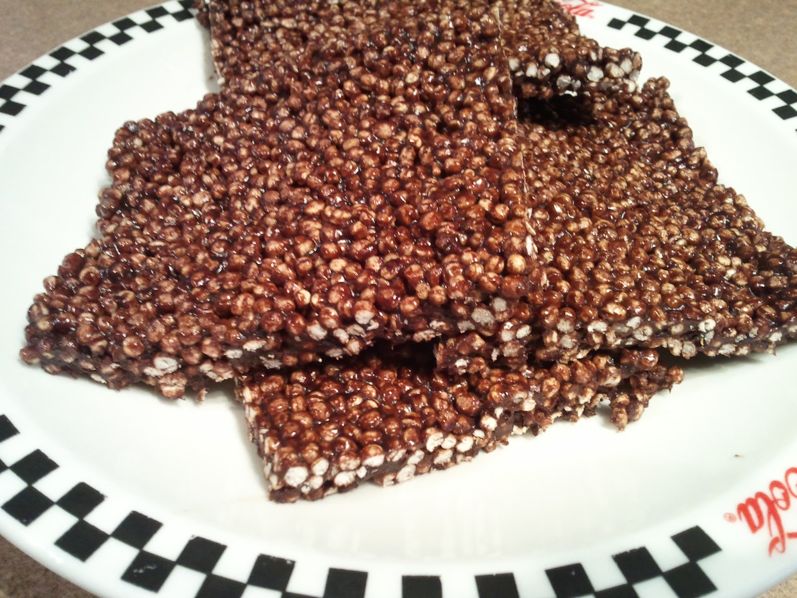 Just a thought... Chocolate Puffed Quinoa Squares