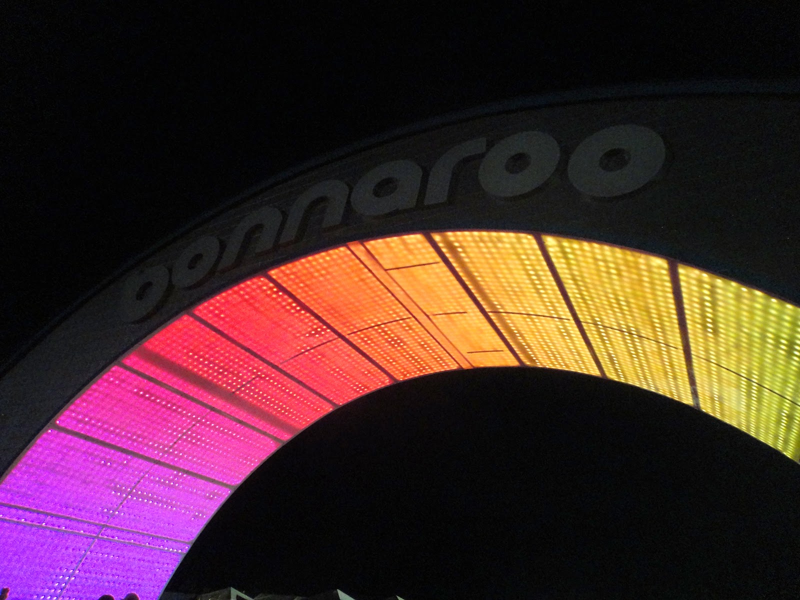 Bonnaroo Arch at Night, 2012