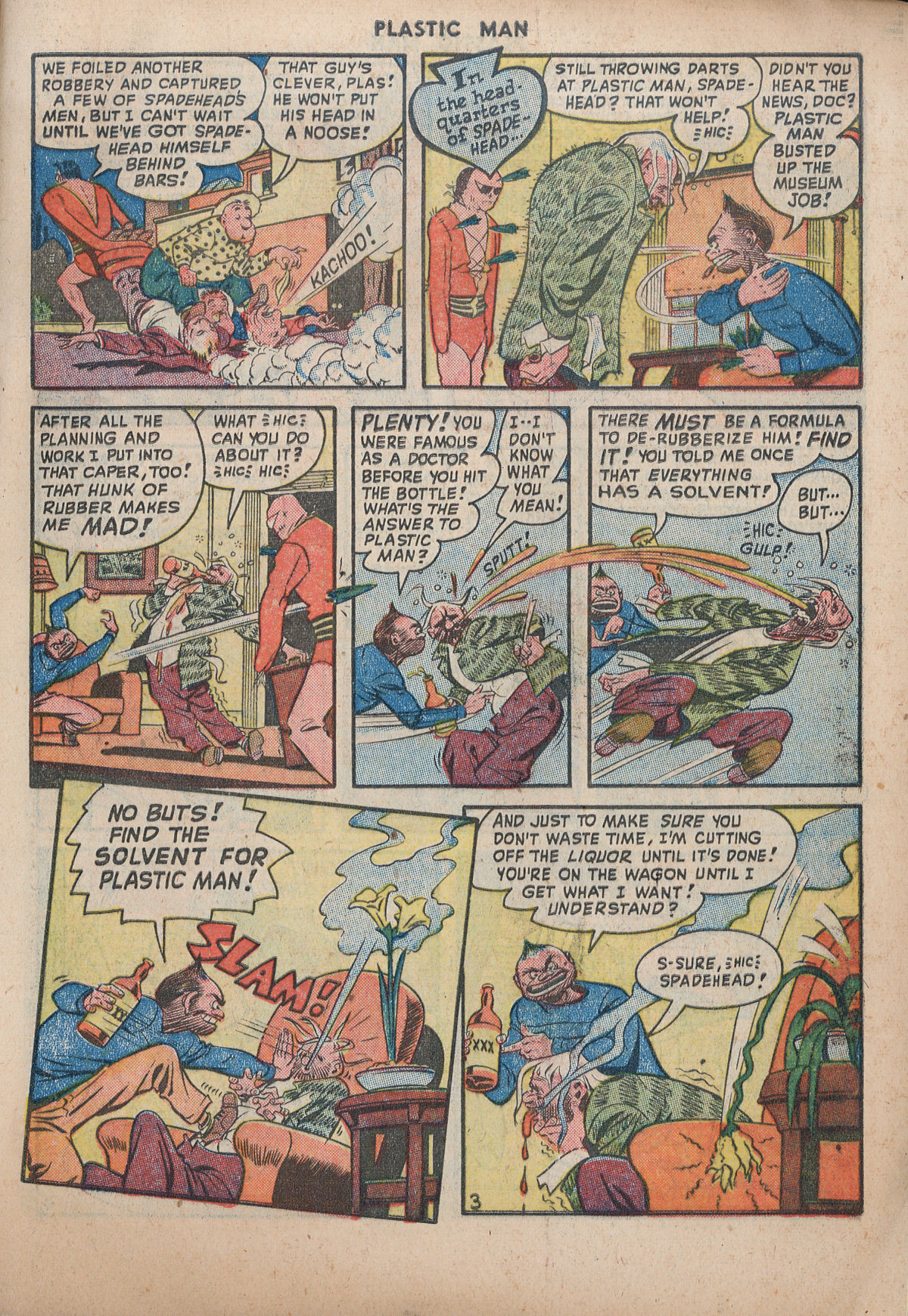Read online Plastic Man (1943) comic -  Issue #12 - 5