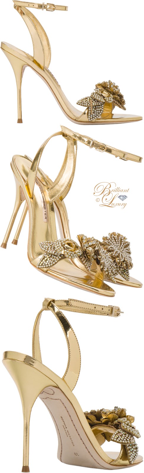 Brilliant Luxury: ♦let it glitz ~ sandals in GOLD