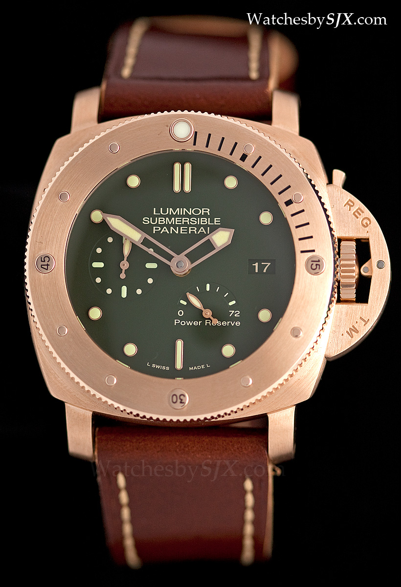 Panerai luminor submersible gold