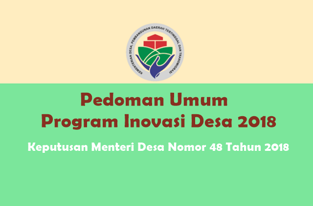 Keputusan Menteri Desa Nomor 48 Tahun 2018 Tentang Pedoman