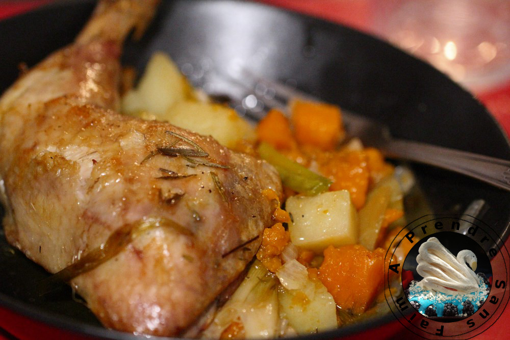 Poulet aux herbes et légumes du jardin A Prendre Sans Faim