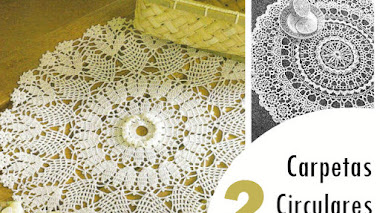 2 Carpetas Circulares Crochet / esquemas