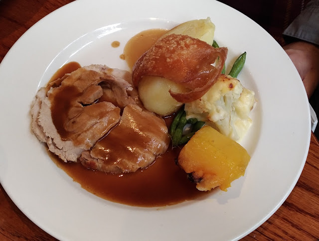 Old England Hotel, Heidelberg, roast pork loin