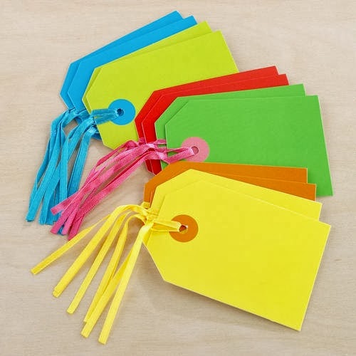 The Colorful White: Colorful Tags The Colorful White: Colorful Tags