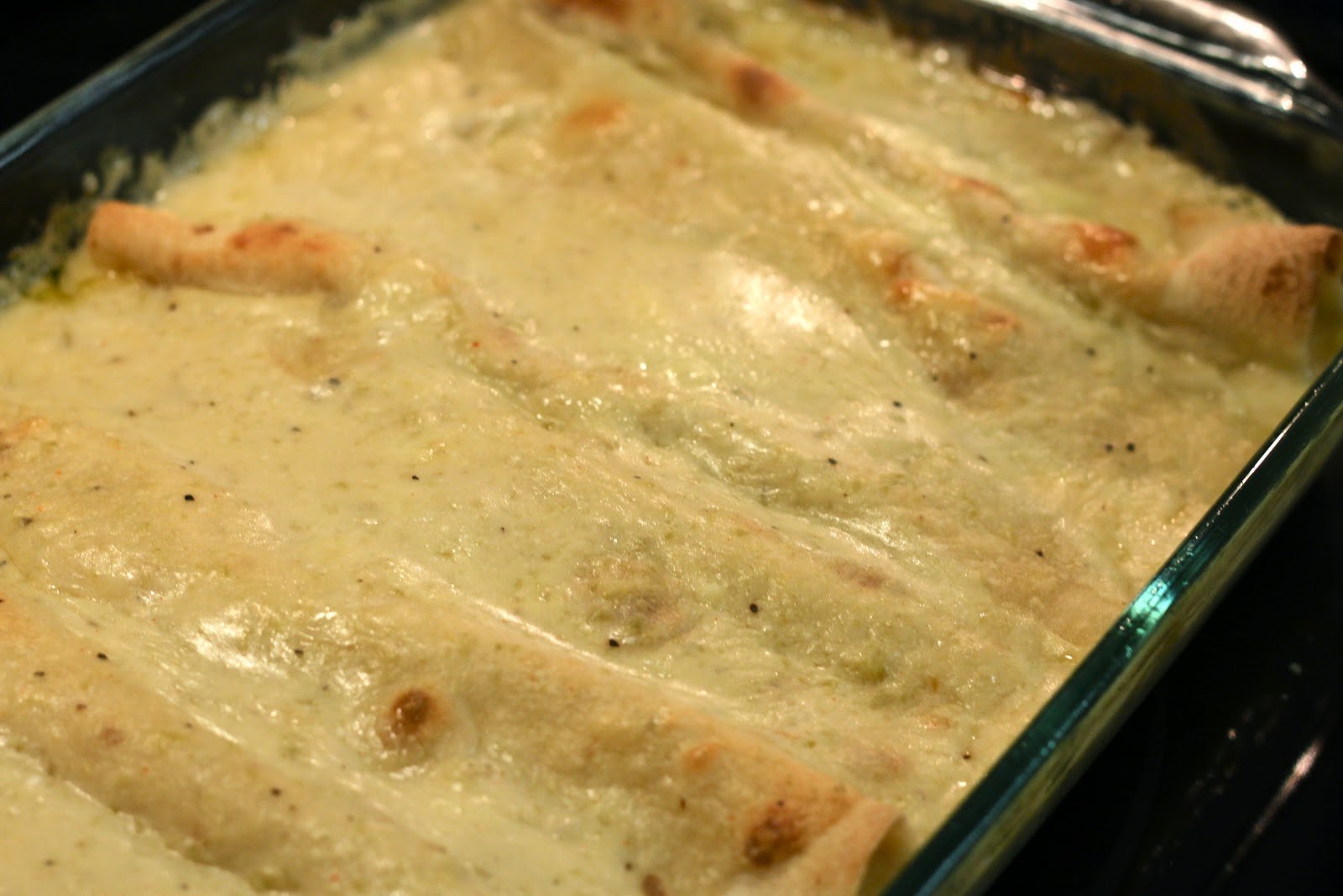 Lori's Test Kitchen Pioneer Woman's White Chicken Enchiladas