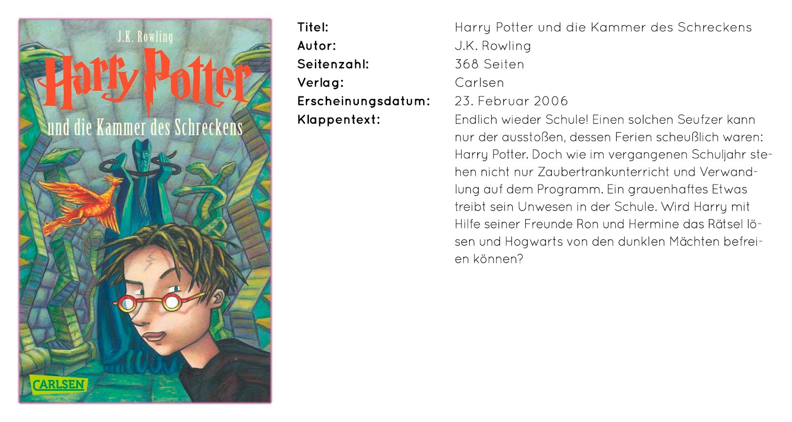 Buch Harry Potter Und Die Kammer Des Schreckens buchlesen.net