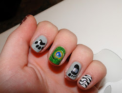 nail animal designs august hand nails footprint overview both above left