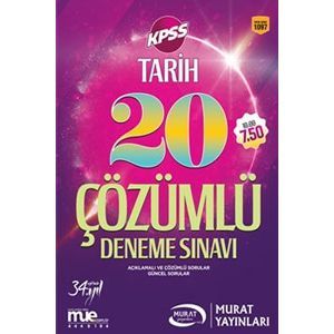 Murat KPSS Tarih Çözümlü 20 Deneme Sınavı 2017 Murat KPSS Tarih Çözümlü 20 Deneme Sınavı 2017